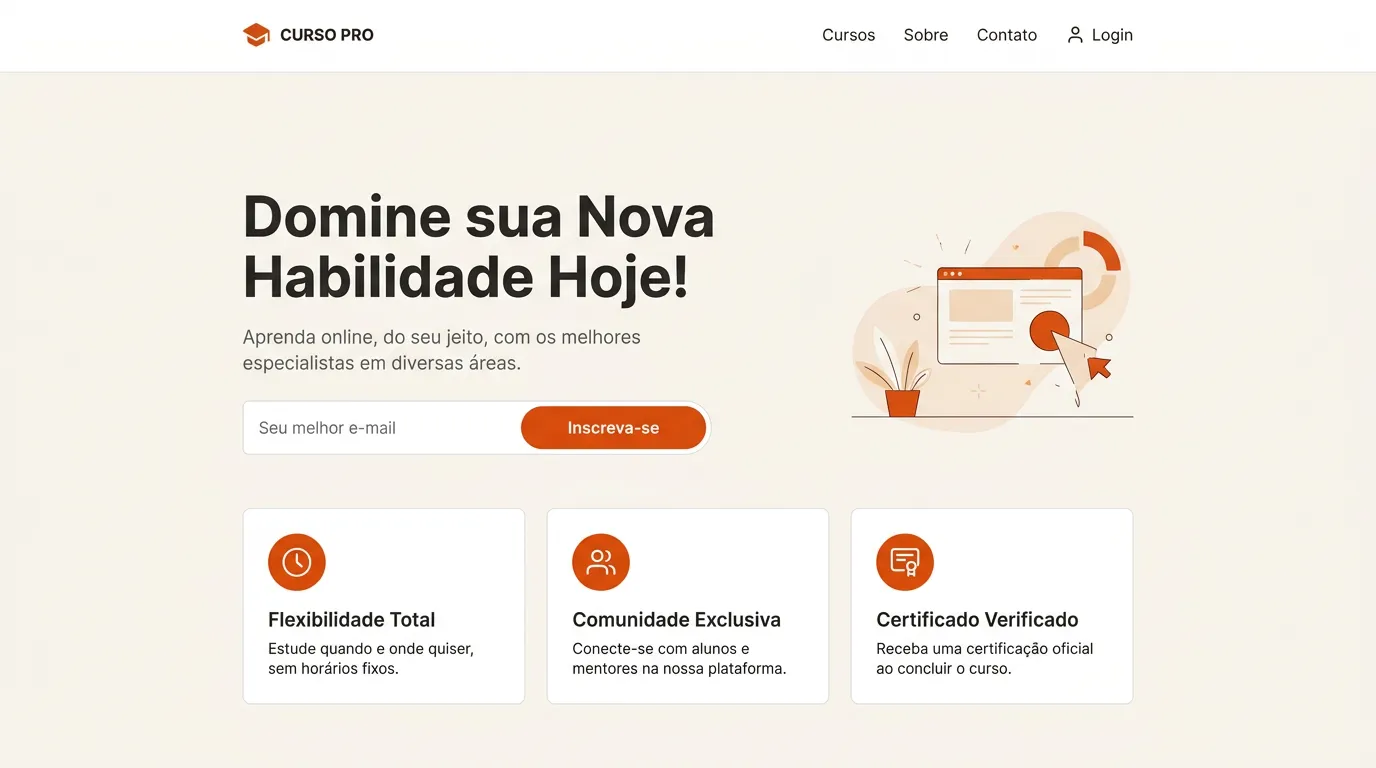 Landing Page de Curso